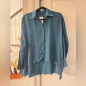 *NWT* OLIVACEOUS Teal Blouse
